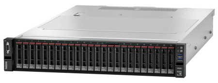 Lenovo ThinkSystem SR655 Rack 2U, CPU 1xEPYC 7702P 64C, 2.0 GHz, 200W, 2x25 GbE SFP28, 1x1100W, 2x2.8 m p/c, XCP PE w, 3 года гарантии